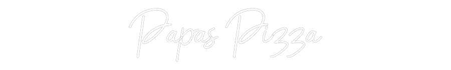 Custom Neon: Papas Pizza