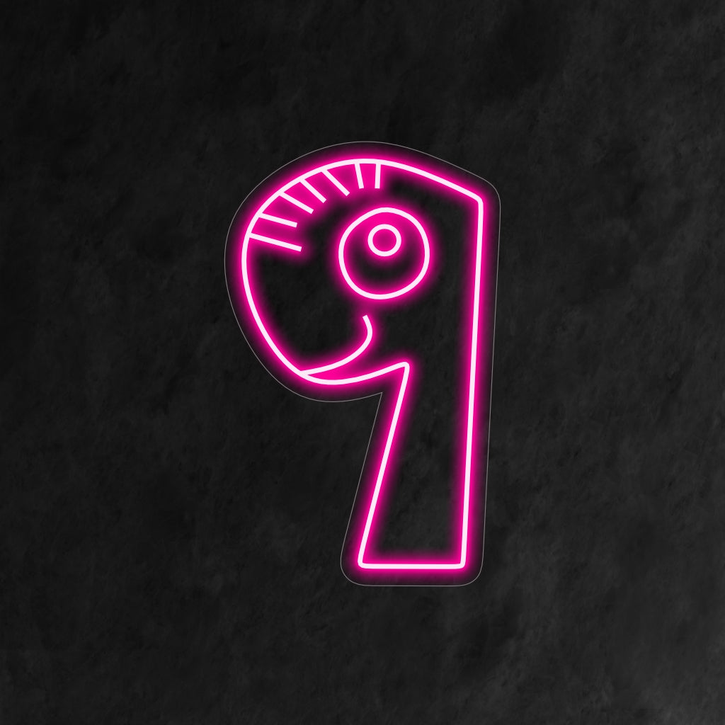 "9th Birthday Neon Sign" esittelee elävää '9' -muotoilua, joka sopii täydellisesti eloisaan lapsen 9-vuotispäivän juhlaan. Valaise iloinen tilaisuus tällä leikkisällä ja värikkäällä neonvalolla.