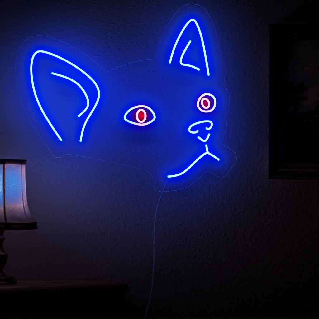 "Cat Neon Sign" ��� Omituinen ja taiteellinen neonvalo, joka esittelee leikkisän kissan siluetin ja lisää charmia ja lämpöä kissaystävälliseen sisustukseen.