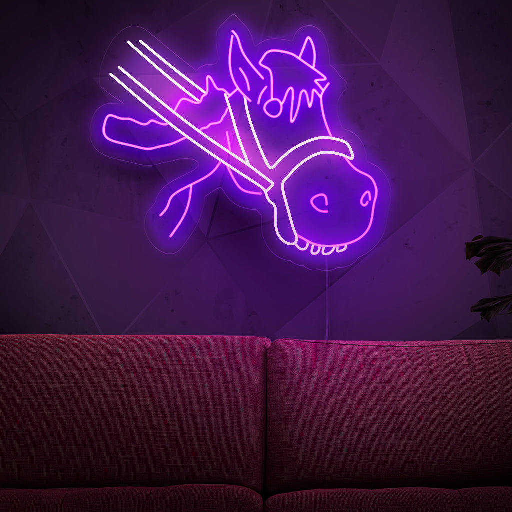"Cute Donkey Neon Sign" on ihastuttava ja hassu valinta eläinten ystäville. Tämä neonvalo esittelee ihastuttavan aasin, joka lisää viehätysvoimaa ja luonnetta tilaan.