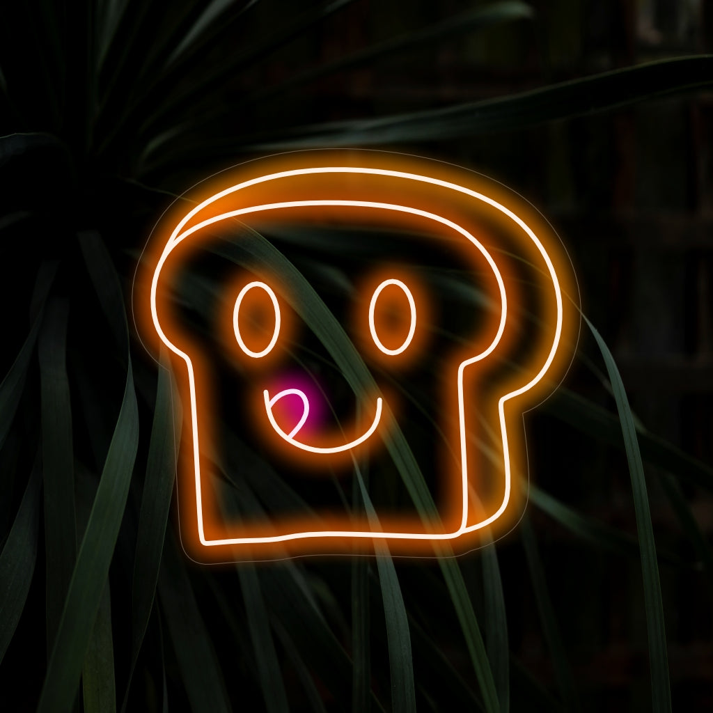 "Cute Toast Bread Neon Sign" ��� Ihastuttava ja omituinen neonvalo, joka täyttää tilaan viehätysvoimaa ja omaperäistä lämpöä.