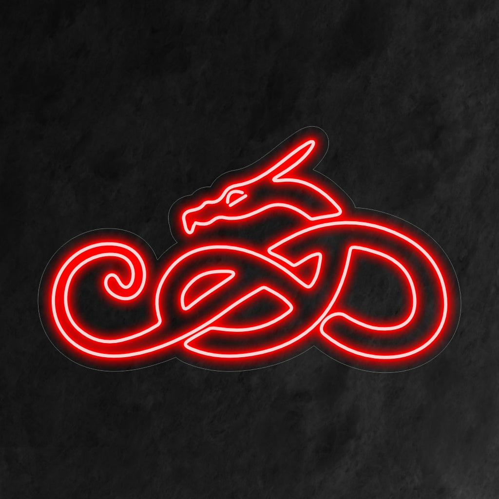 "Dragon Neon Sign" syttyy rohkeasti ja vangitsee lohikäärmeiden mystisen läsnäolon, mikä tekee siitä ihanteellisen fantasiaharrastajille ja teemaympäristöihin.