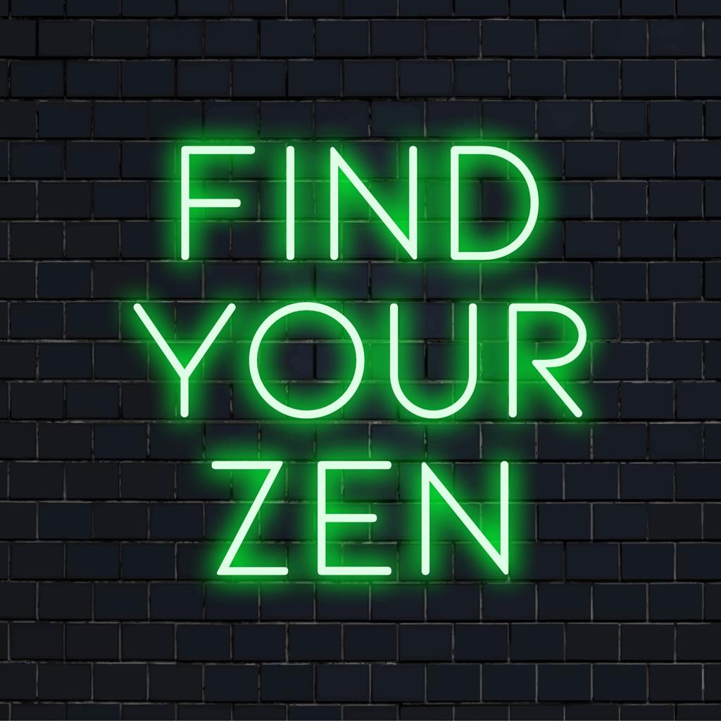 Mittatilaustyönä valmistettu LED-neonkyltti rauhoittavin sävyin, täydellinen luomaan rauhallisen tunnelman mihin tahansa tilaan. Neonvaloa sisustustaidetta.