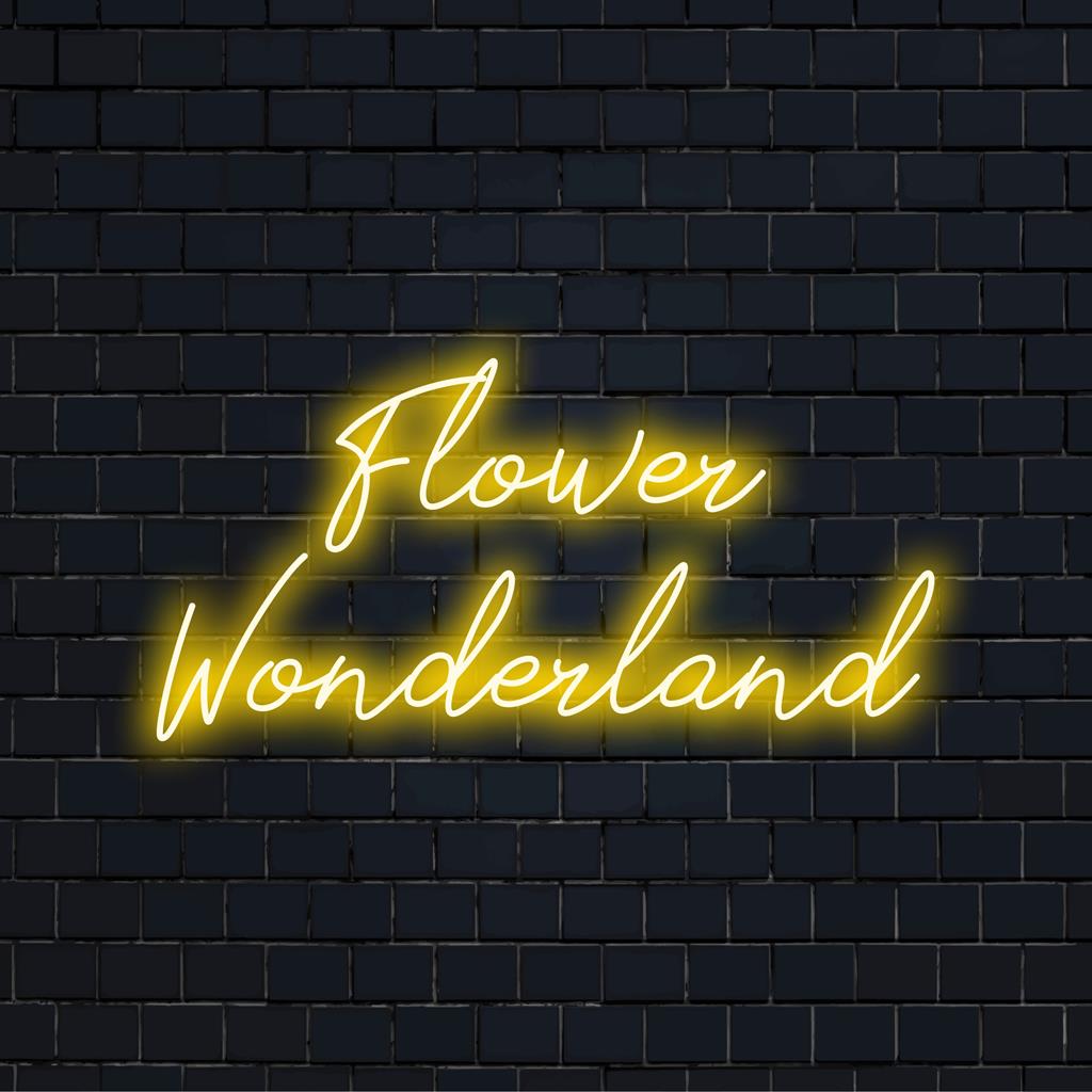 Eloisa ja lumoava Flower Wonderland räätälöity LED-valokyltti, joka sopii täydellisesti ainutlaatuiseen neonvalaistukseen ja yksilöllisiin tiloihin.