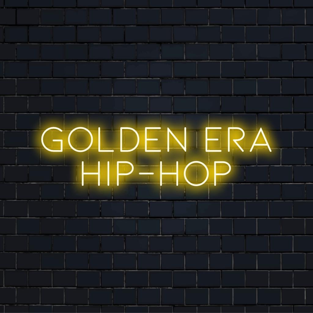 Golden Era Hip-Hop -aiheinen räätälöity LED-neonkyltti, joka valaisee retrohip-hop-tunnelmaa, täydellinen ainutlaatuiselle sisustuksen ja taiteen harrastajille.
