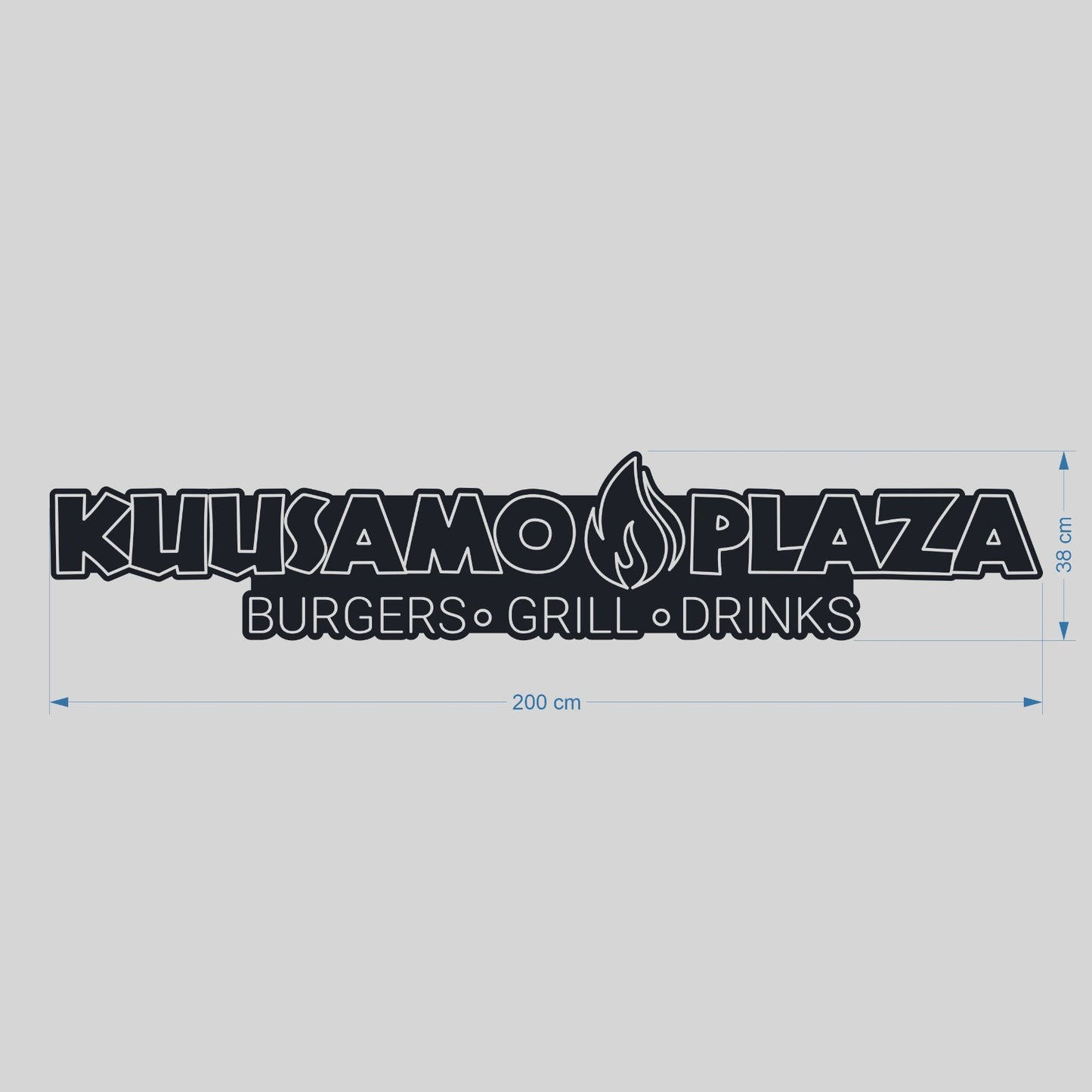 Kuusamo Plaza – räätälöity neonkyltti