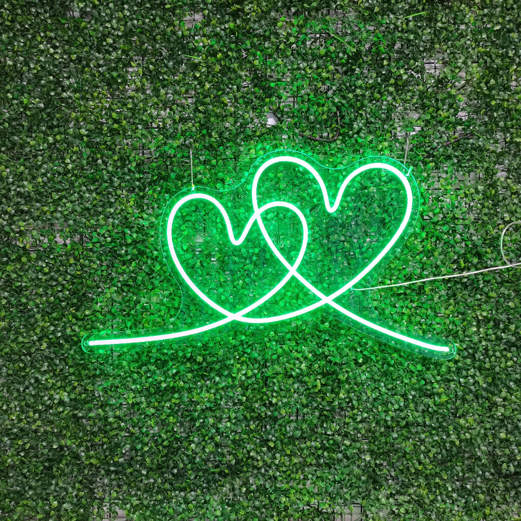 Hearts Neon Sign - Art Neon