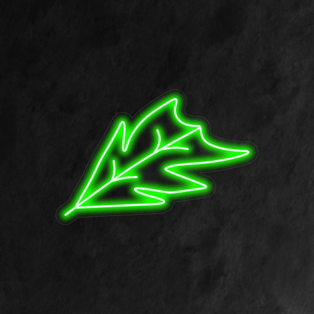 "Leaf Neon Sign" säteilee luonnon inspiroimaa rauhallisuutta. Neonvalo, joka vangitsee lehtien olemuksen ja tuo tilaan orgaanista ilmettä.