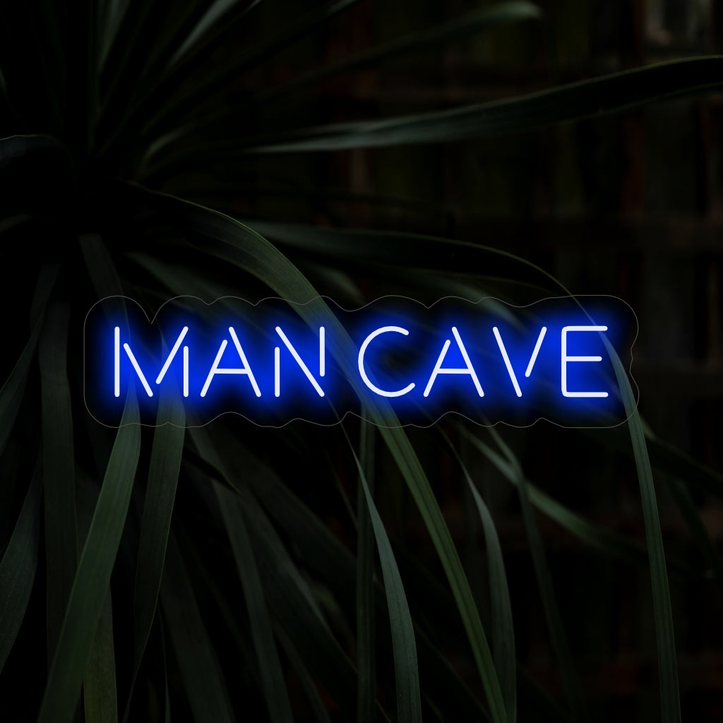 "Man Cave Neon Sign" on rohkea ja maskuliininen lisäys, joka on täydellinen tiloihin, joissa kaverit voivat rentoutua ja nauttia. Valaise henkilökohtaisen retriitin olemuksella!