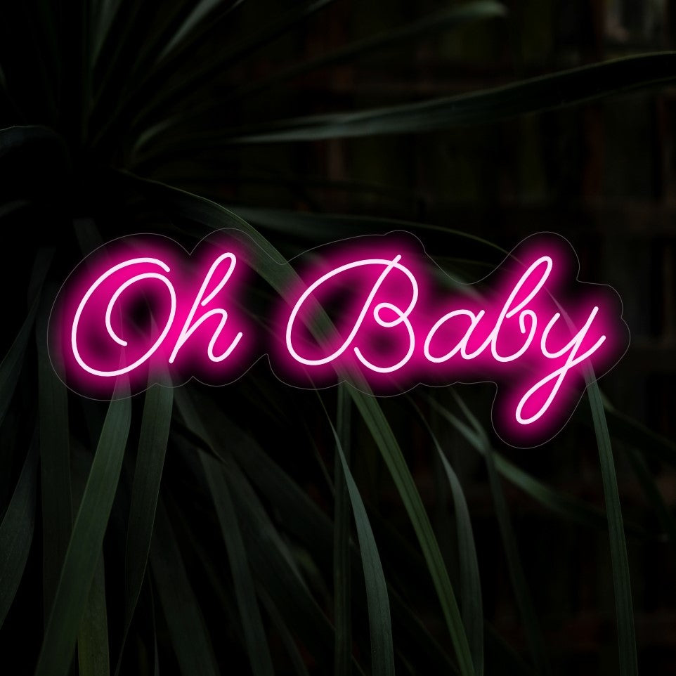 "Oh Baby Neon Sign" on flirttaileva ja leikkisä lisäys, joka sopii täydellisesti tiloihin, joissa juhlitaan naisellisuutta ja ripaus röyhkeää charmia. Valaise silmäniskulla ja houkuttelemalla!