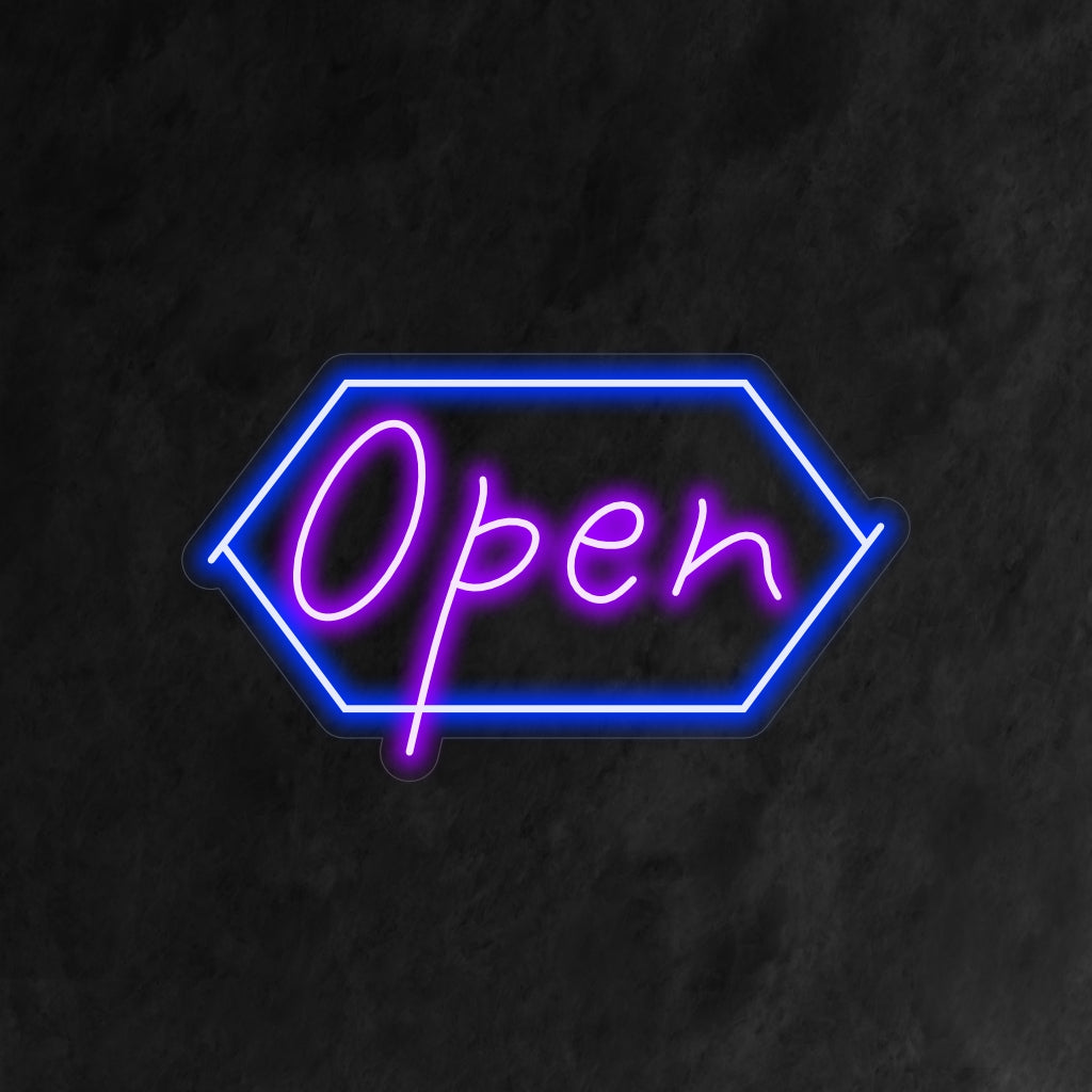 "Open Neon Sign" on klassinen saavutettavuuden symboli, joka on täydellinen palveluvalmiille yrityksille. Valaise avoimella ja kutsuvalla säteilyllä!