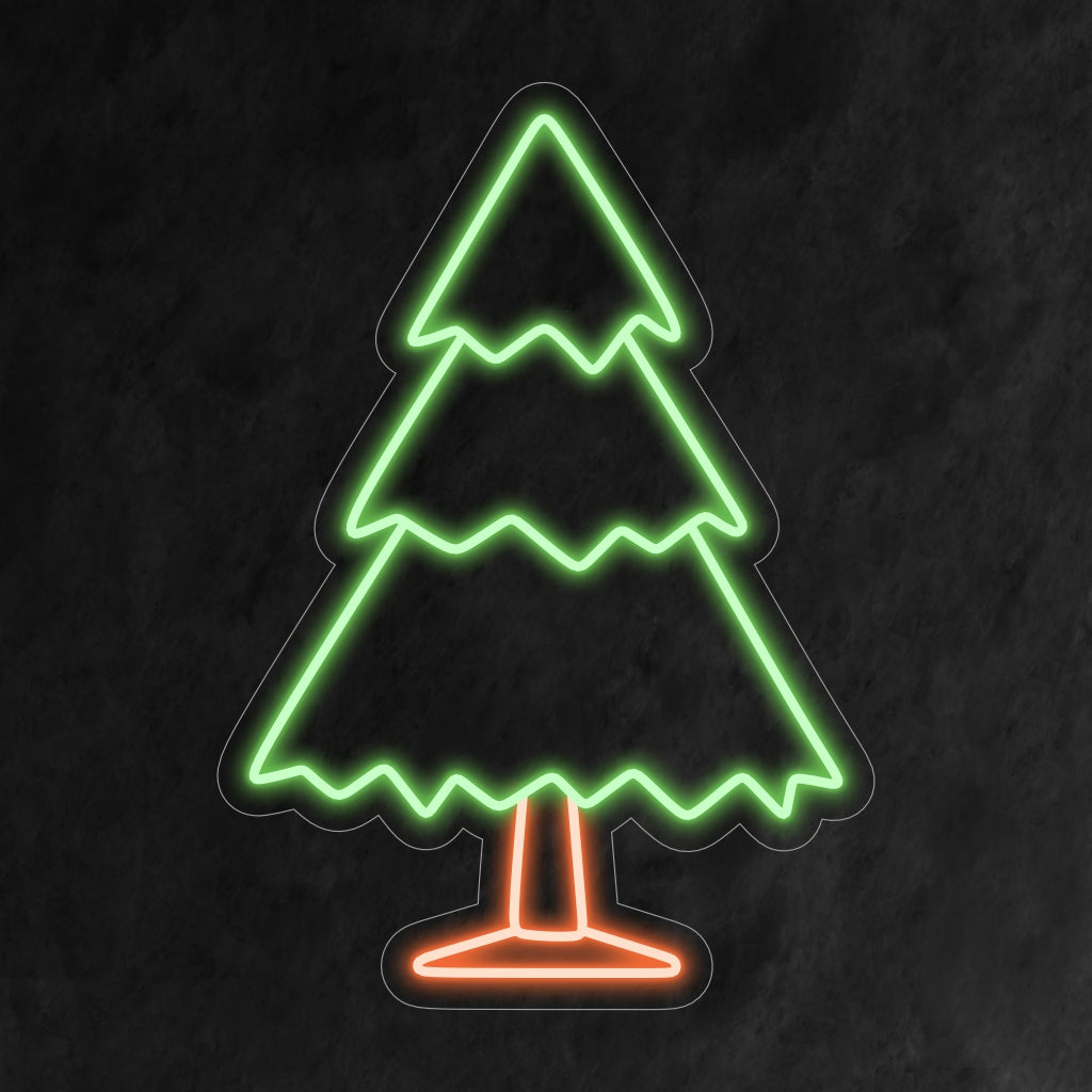 "Pine Tree Christmas Neon Sign" on juhlava ja klassinen lisäys, joka sopii täydellisesti tiloihin, joissa vangitaan joulukuusien ajaton viehätys. Valaise lomahengellä ja ikivihreällä kauneudella!