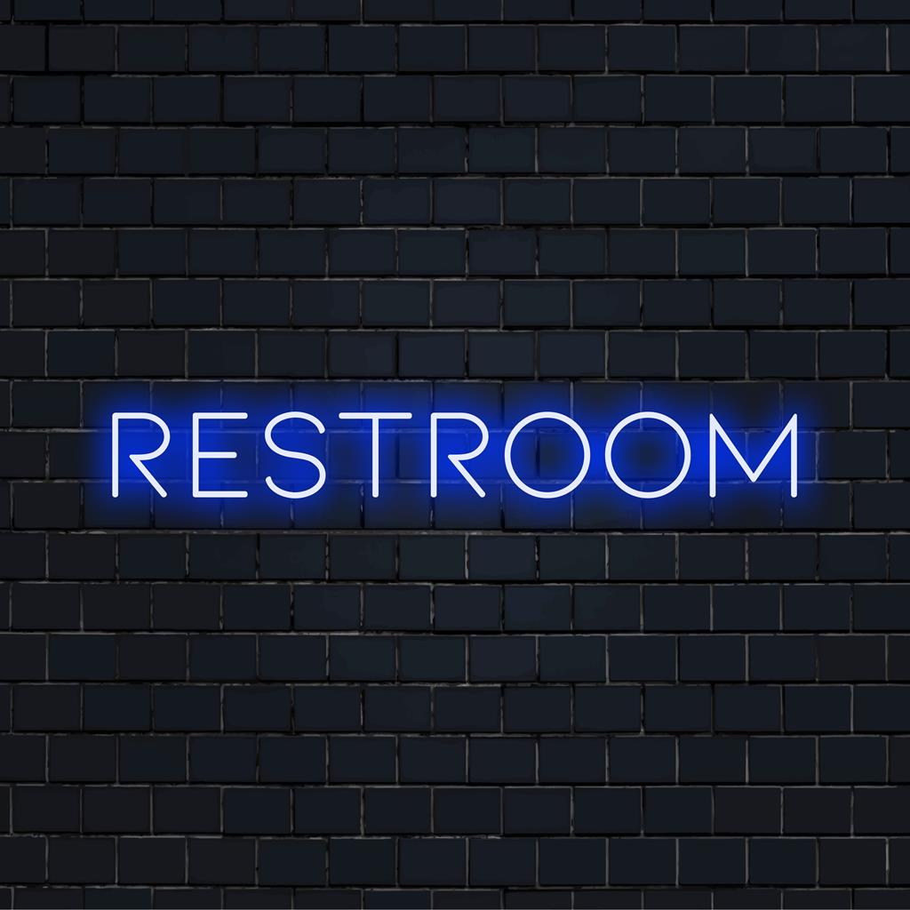 Tyylikäs vessan neonkyltti LED-valolla, täydellinen yksilöllinen sisustus, joka lisää hehkua mihin tahansa kylpyhuonetilaan.