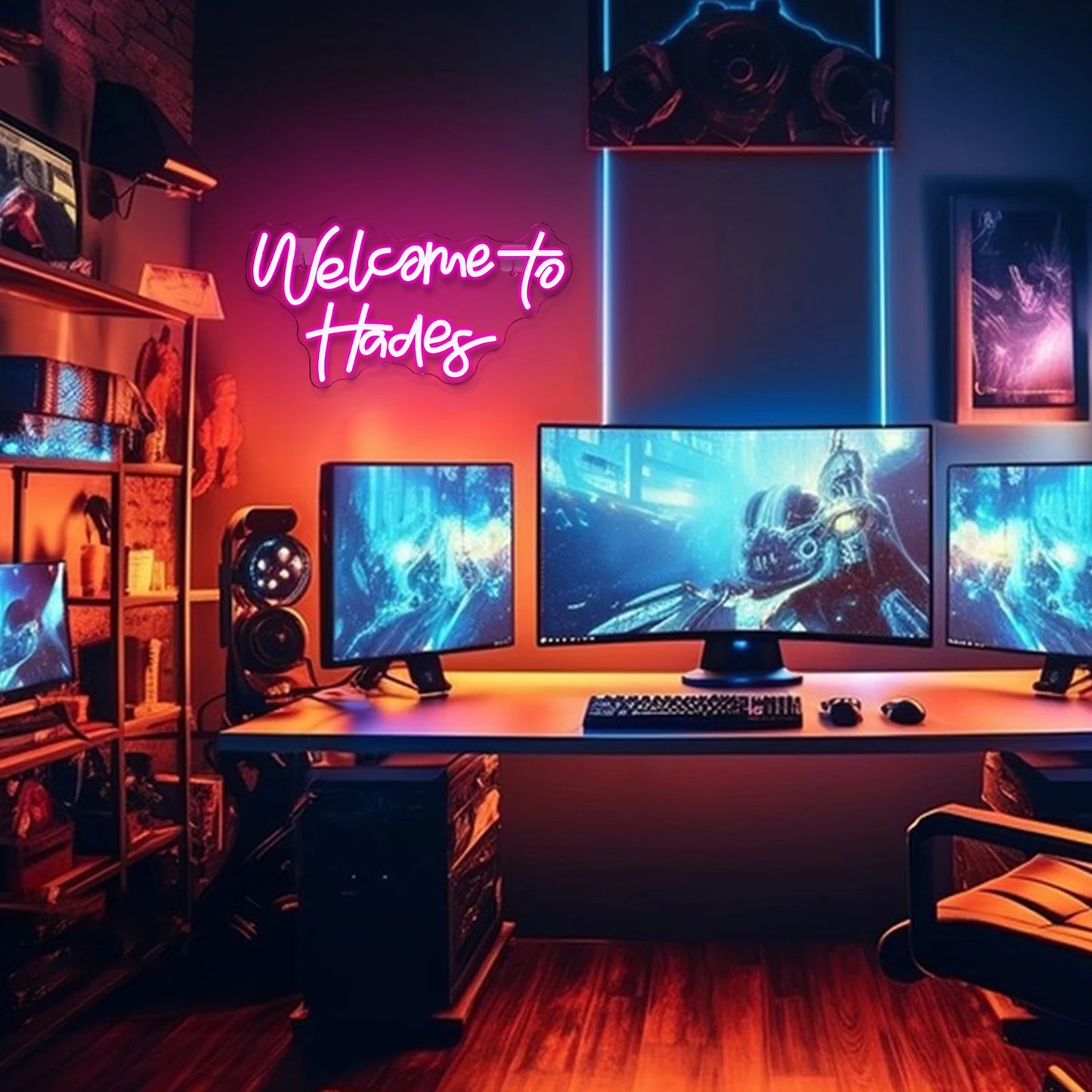 Tervetuloa Hades 5V USB Neonvalo Sisustus - Edullinen