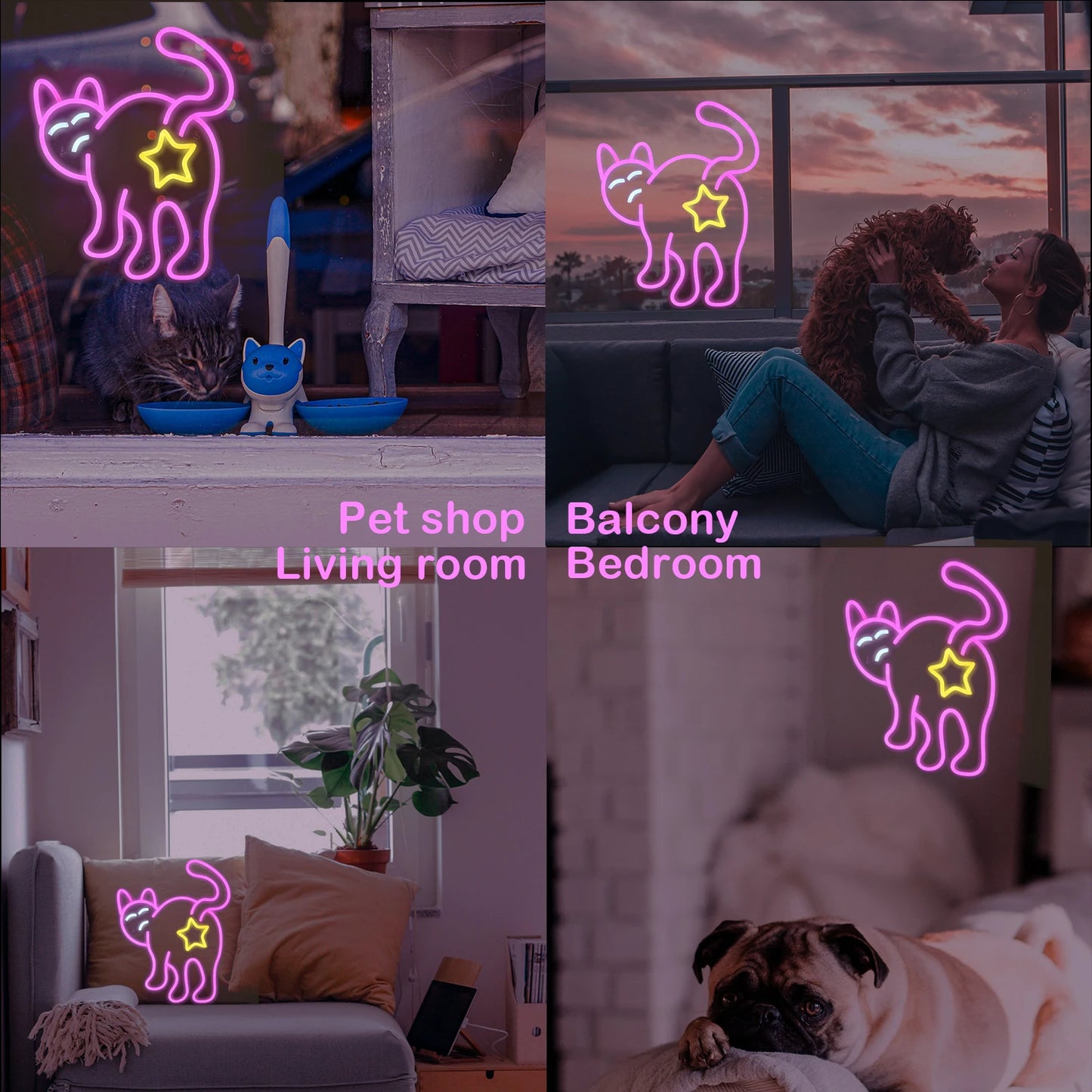 Cat 5V USB LED Neon Kyltti - Budjettiystävällinen