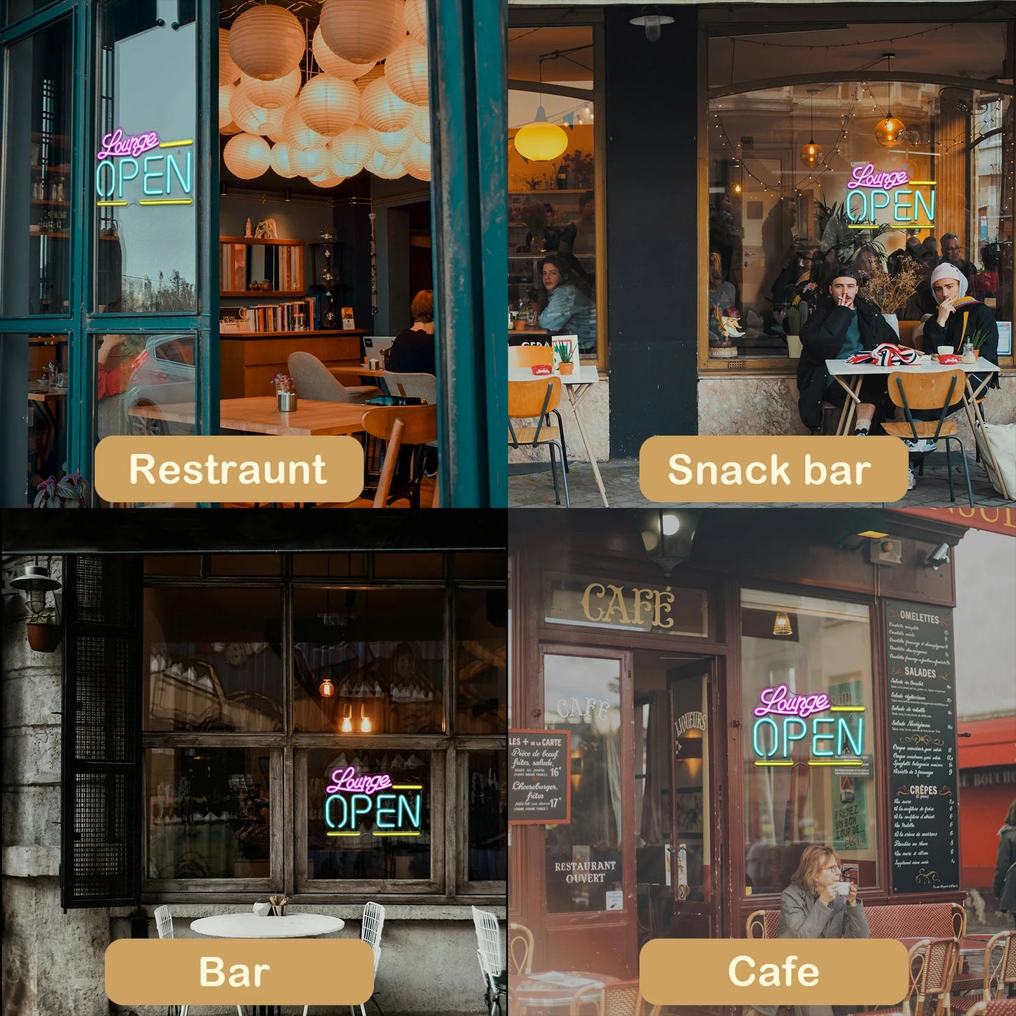 Lounge Avoinna 5V USB Led Neon Kyltti - Edullinen