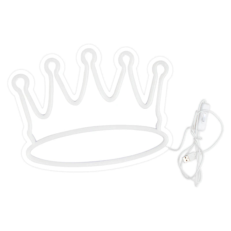 Kruununmuotoinen 5V USB LED Valokyltti - Edullinen