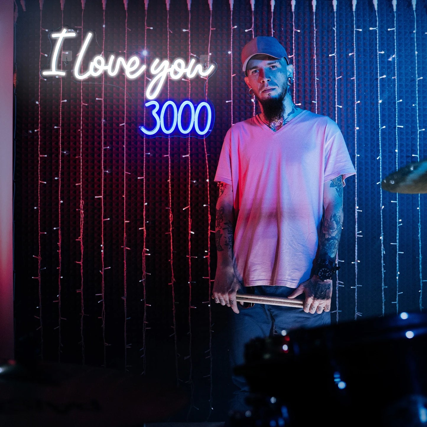 Rakastan Sinua 3000 Kertaa 5V USB LED Valokyltti - Edullinen