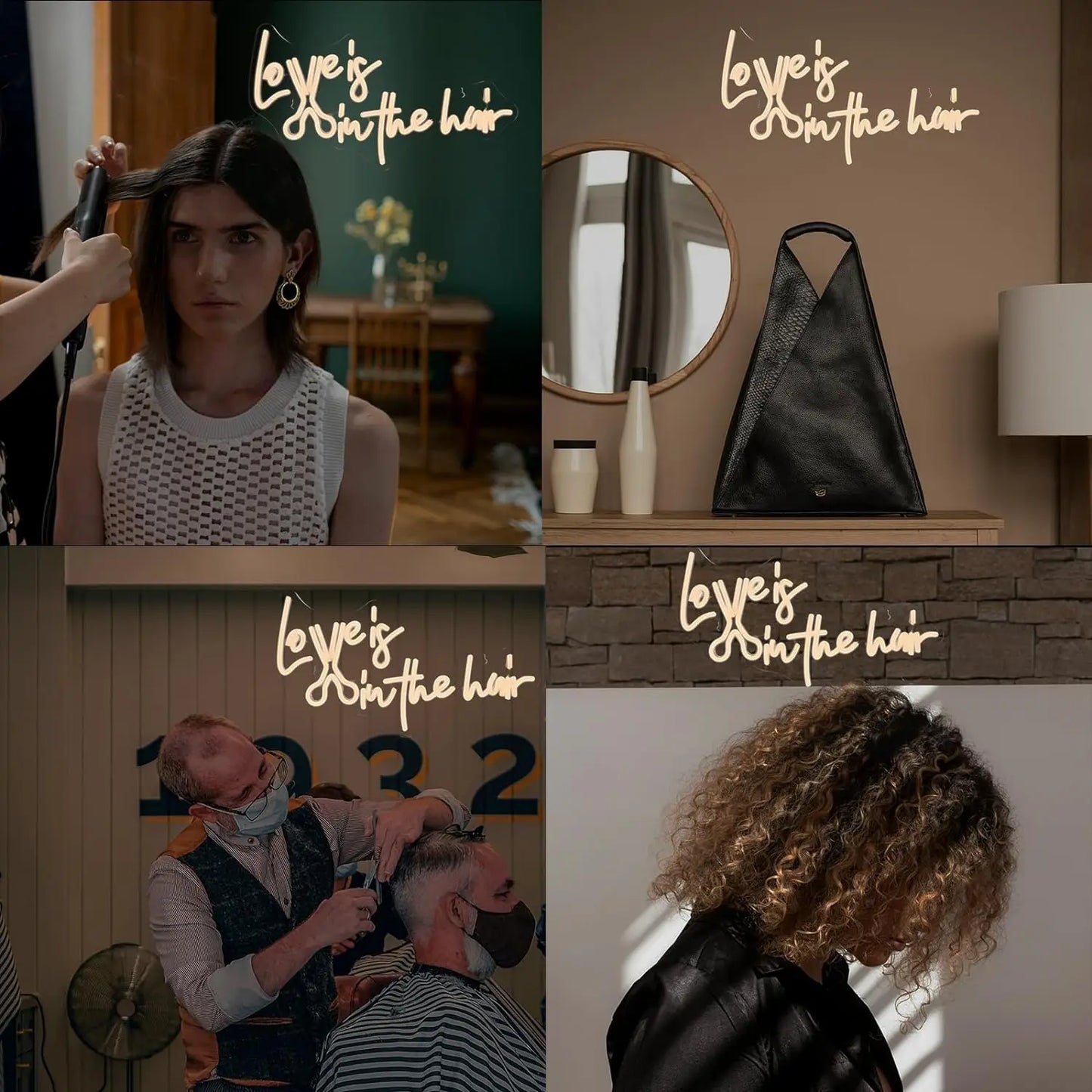 Rakkaus on Hiuksissa 5V USB LED Neon Kyltti - Budjettiystävällinen