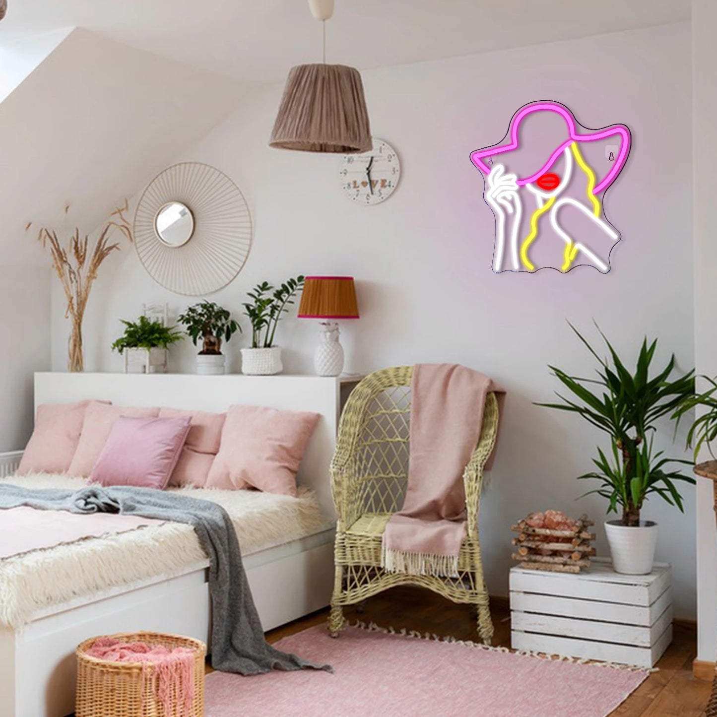 Cowboy-hattu 5V USB LED Neon Kyltti - Edullinen