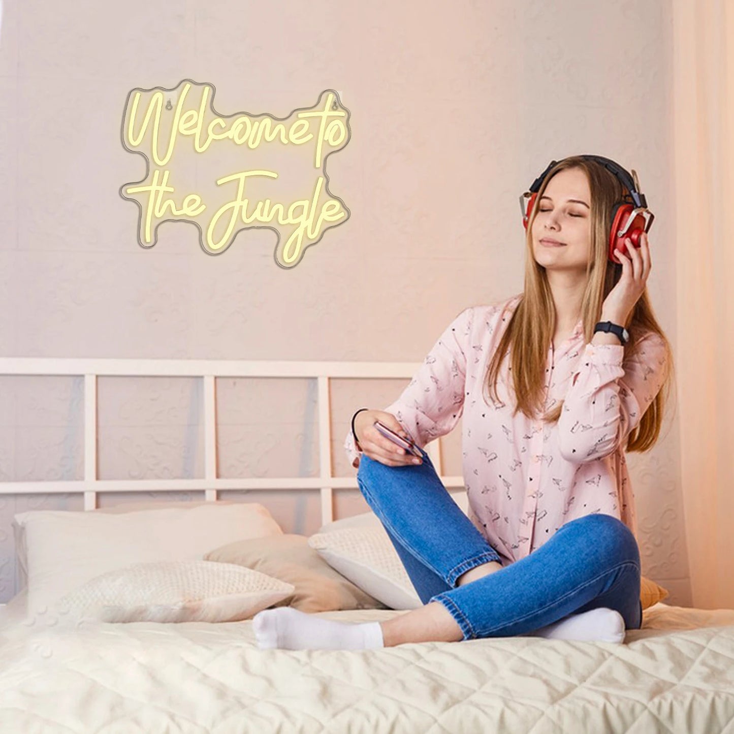 Tervetuloa viidakkoon 5V USB LED Led Neon Kyltti - Budjettihintaan