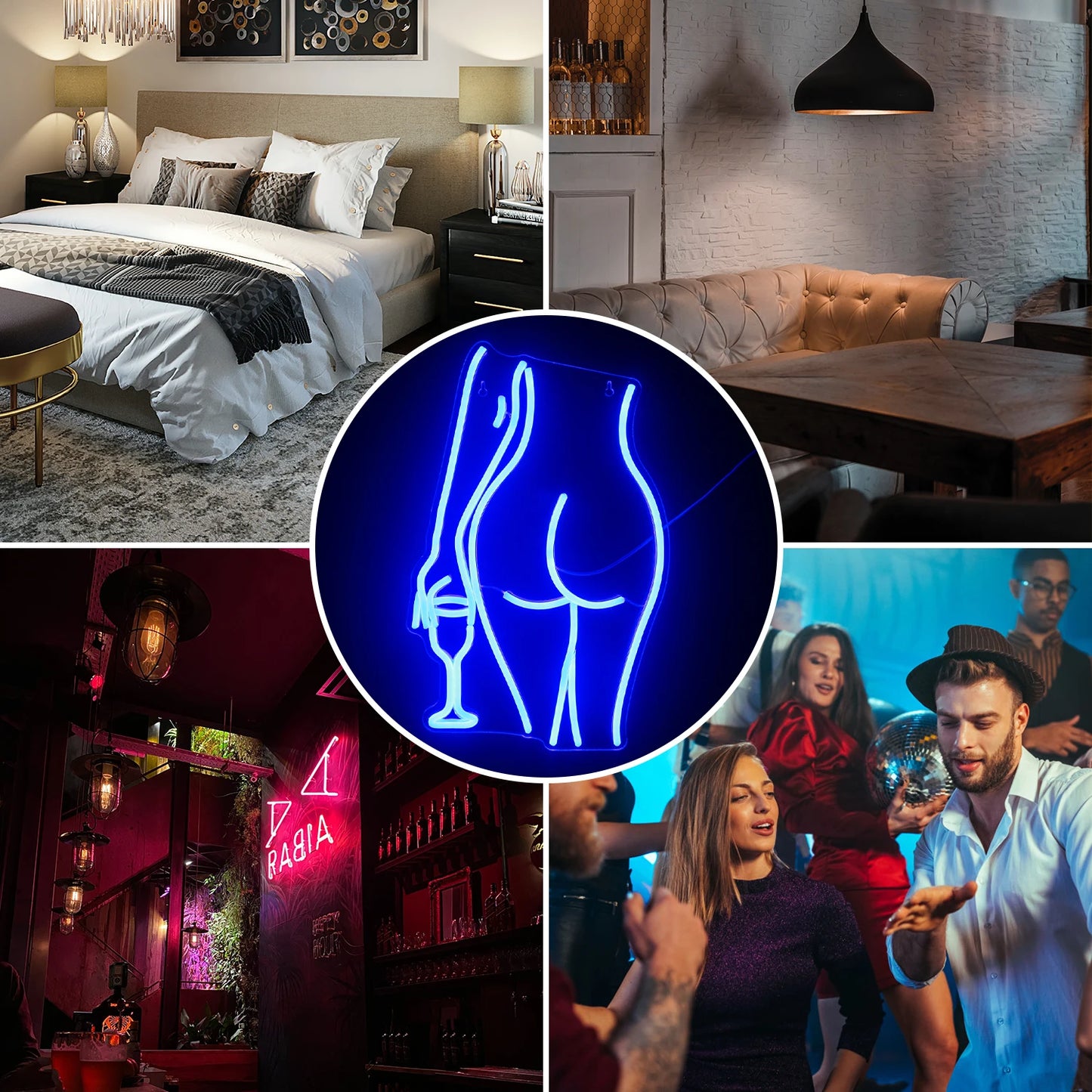 Seksikäs Nainen 5V USB LED Neon Kyltti - Budjettiystävällinen