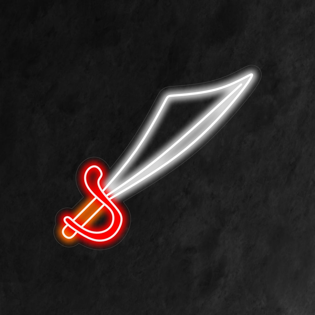 "Sword Neon Sign" huokuu rohkeutta ja seikkailua valloittavalla siluetilla, joka lisää sisustukseesi rohkean ja ajattoman ilmeen."