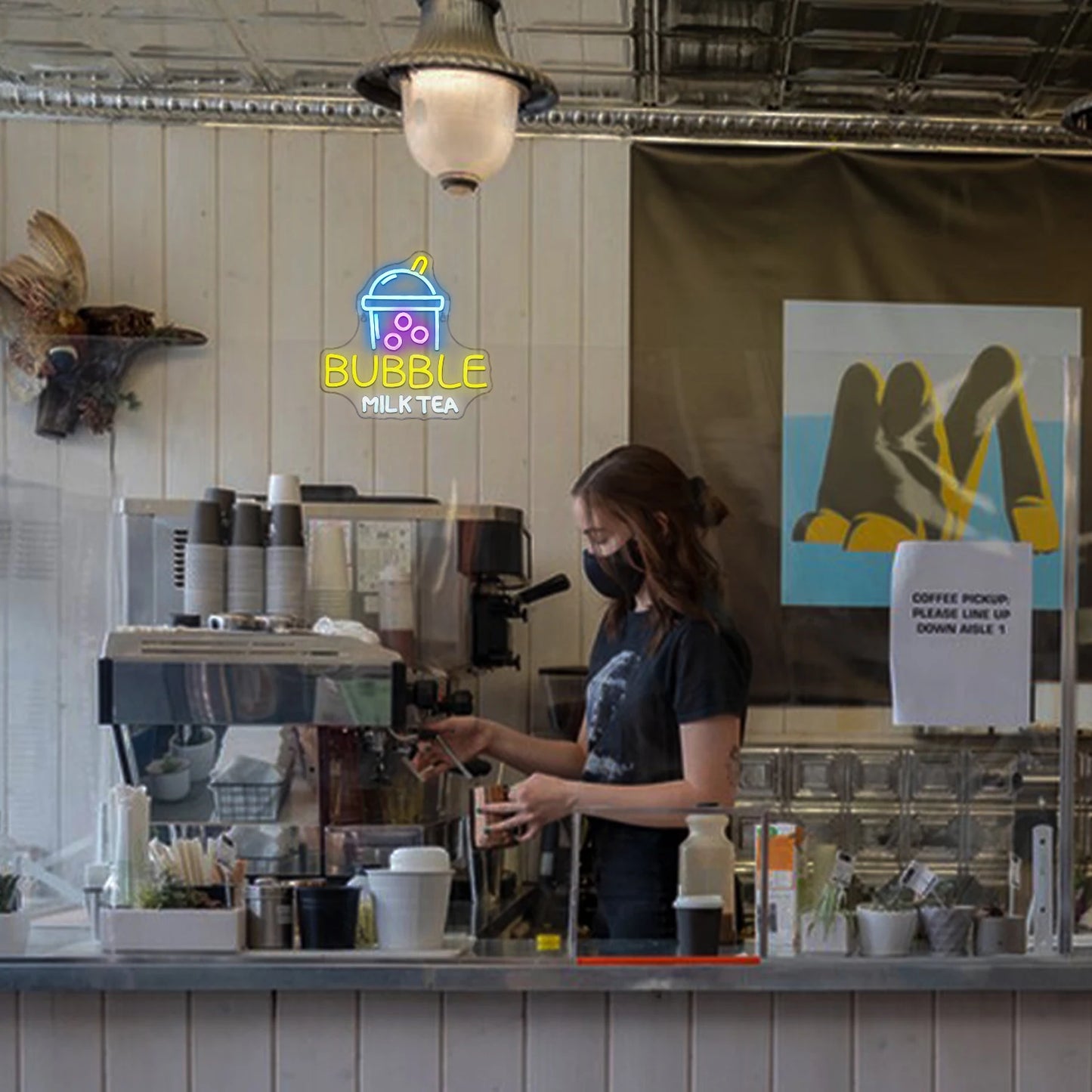 Bubble Milk Tea 5V USB LED Neon Kyltti - Edullinen