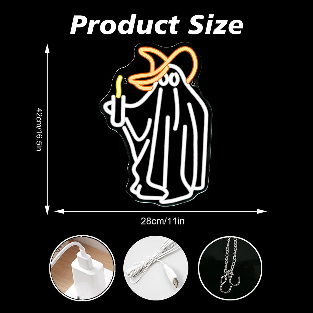 Ghost 5V USB LED Led valokyltti - Edullinen