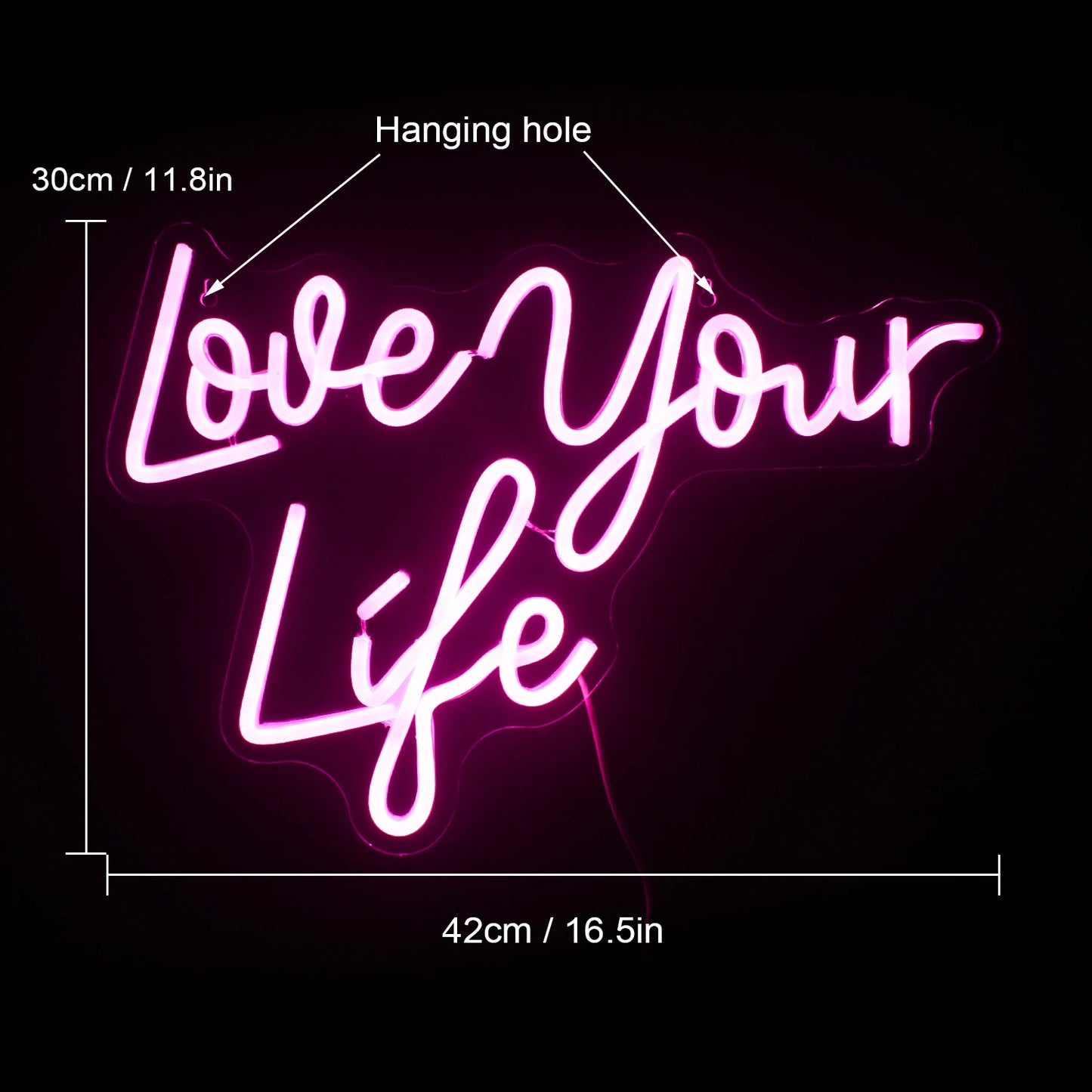 Love Your Life 5V USB LED Neon Led Valokyltti - Edullinen
