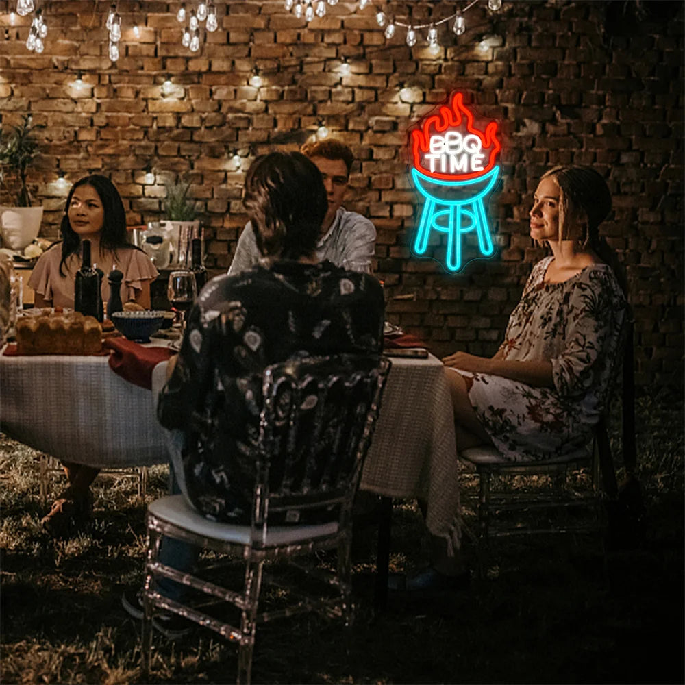 BBQ Aika 5V USB LED Neon Kyltti - Edullinen