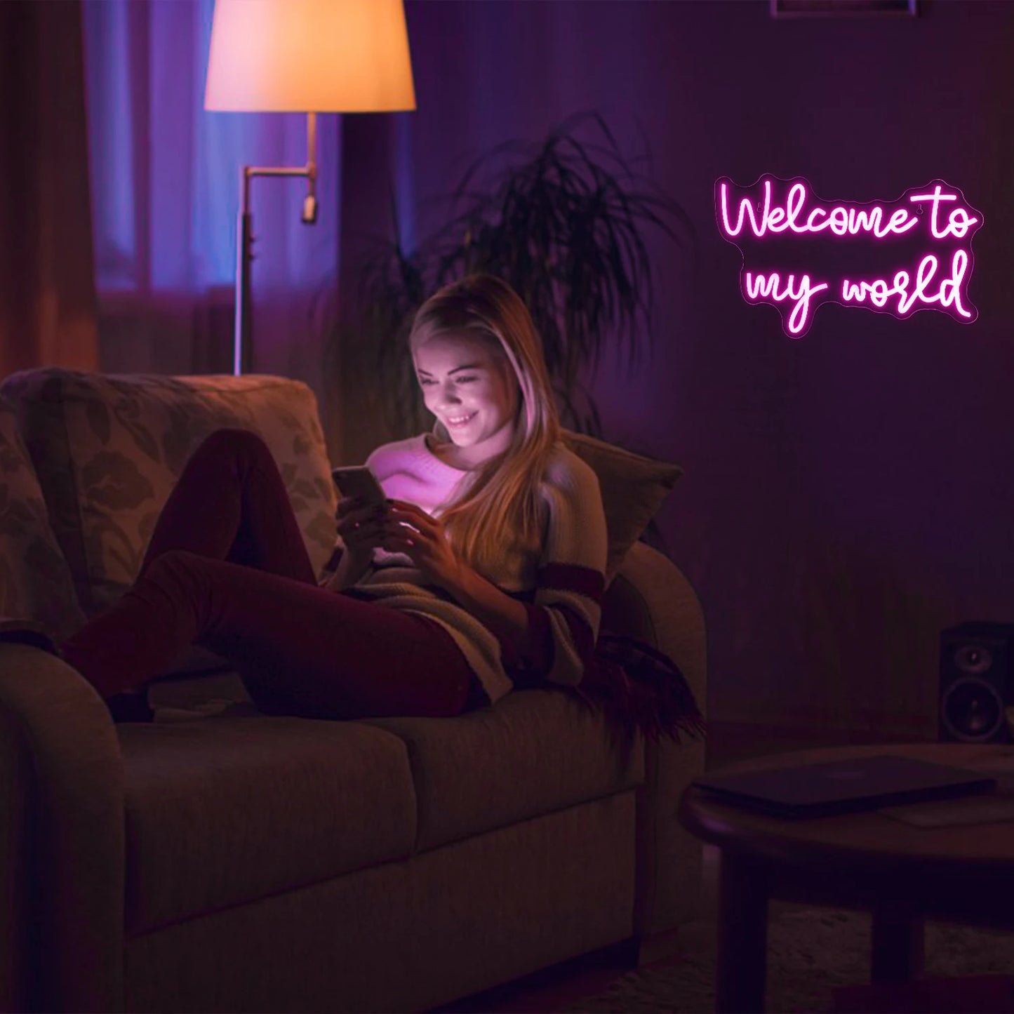 Tervetuloa maailmaan 5V USB Led Neon Kyltti - Edullinen