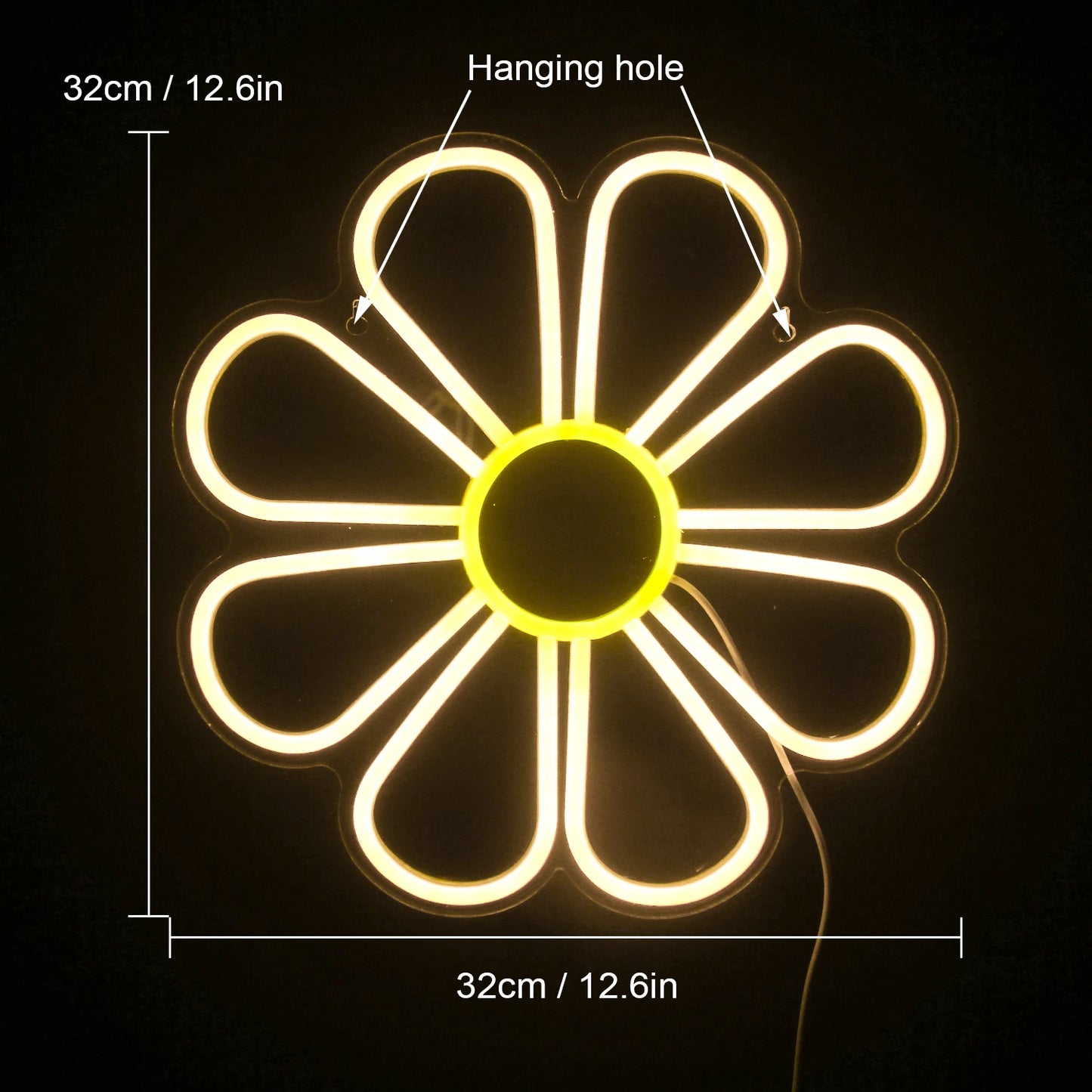 Flower 5V Mini USB LED Neon Sign - Budjettiystävällinen