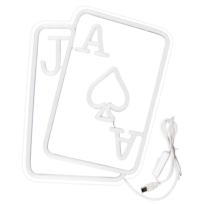 Poker 5V USB LED Neon Kyltti - Edullinen