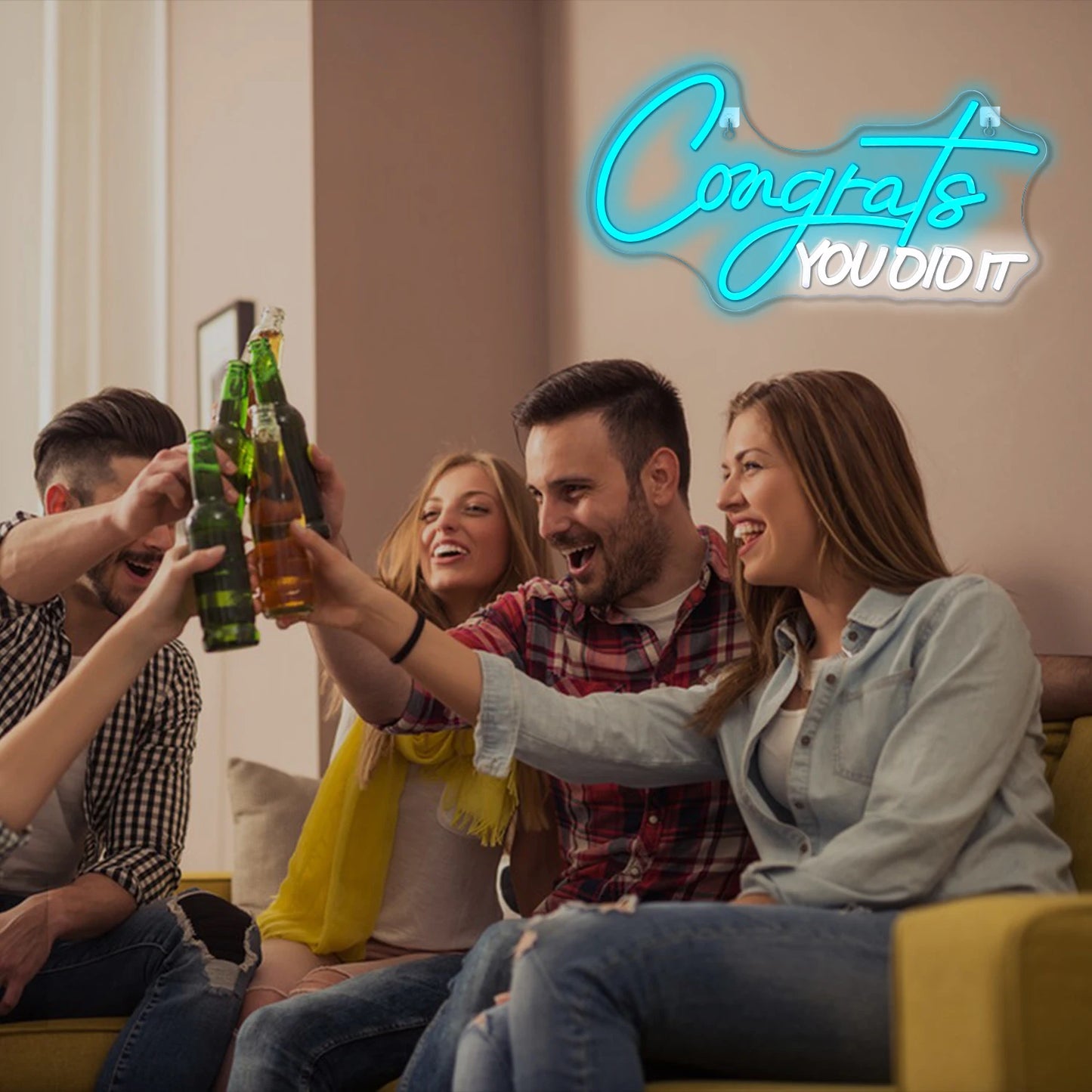 Onnittelut Teit Sen 5V USB LED Valokyltti - Edullinen