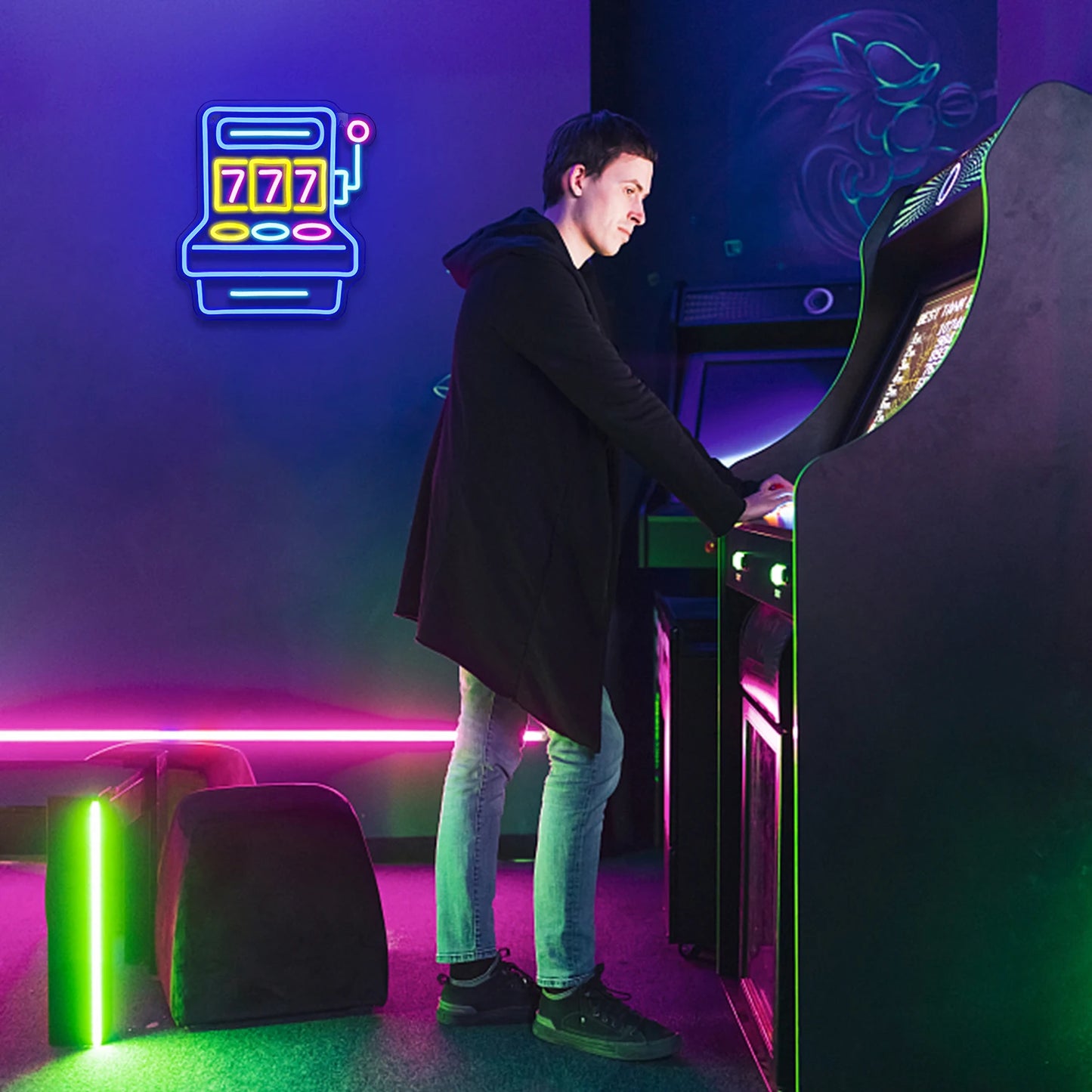 777 Pelihuone 5V USB LED Valokyltti - Budjettiystävällinen