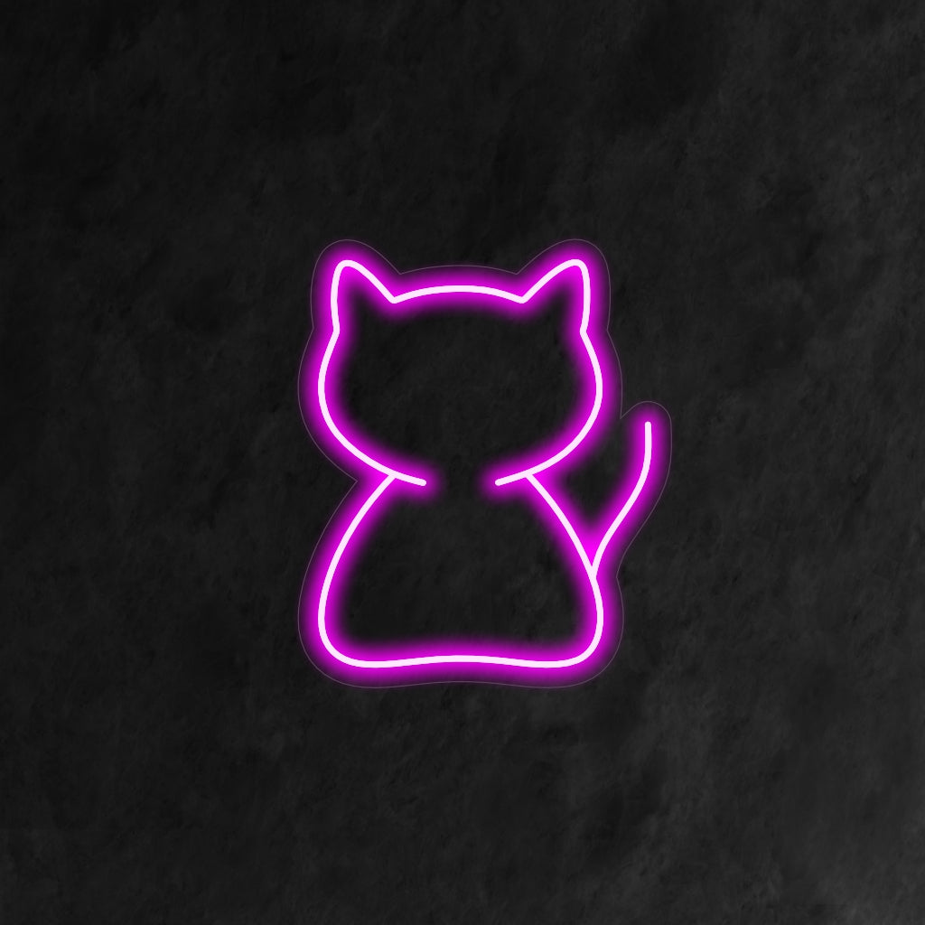 "Simple Cat Neon Sign" on söpö ja viehättävä lisä lemmikkiteemaan sisustukseen. Neonvalo, joka juhlistaa kissojen leikkisää ja suloista luonnetta.