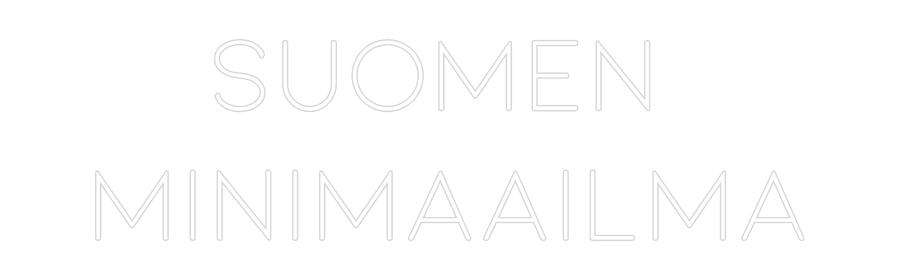 Mukautettu led neon: SUOMEN
MINI...