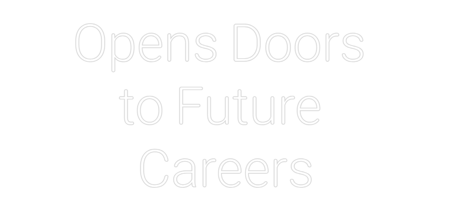 Mukautettu led neon: Opens Doors
...