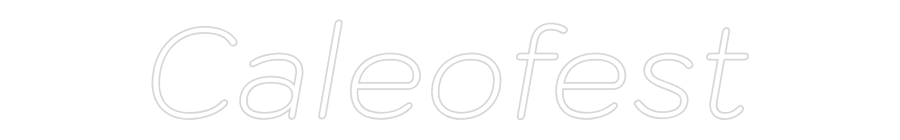 Letrero de Neón Personalizado: Caleofest