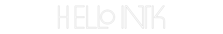 Enseigne au néon personnalisée : H Ello Ink