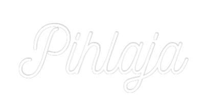 Räätälöity neonkyltin: Pihlaja