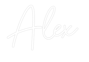 Räätälöity neonkyltin: Alex