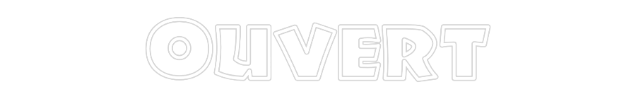 Enseigne au néon personnalisée : Ouvert