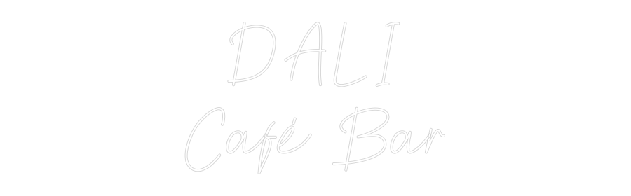 Προσαρμοσμένη Νέον Πινακίδα: DALI
Café B...