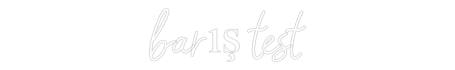 Anpassat neonskylt: barış testi