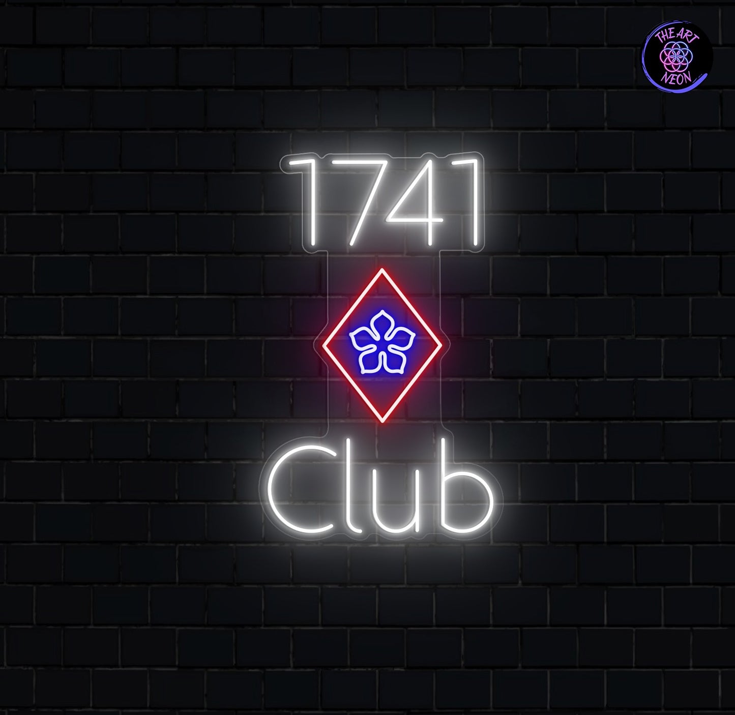 Mukautettu LED-neonkyltti – 1741 Club