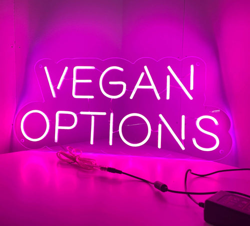 Vegan Options Neon Sign - Art Neon