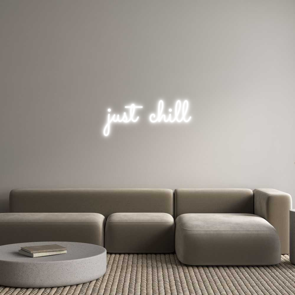 Individuelles Neon: just chill