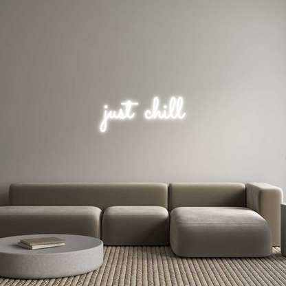 Individuelles Neon: just chill